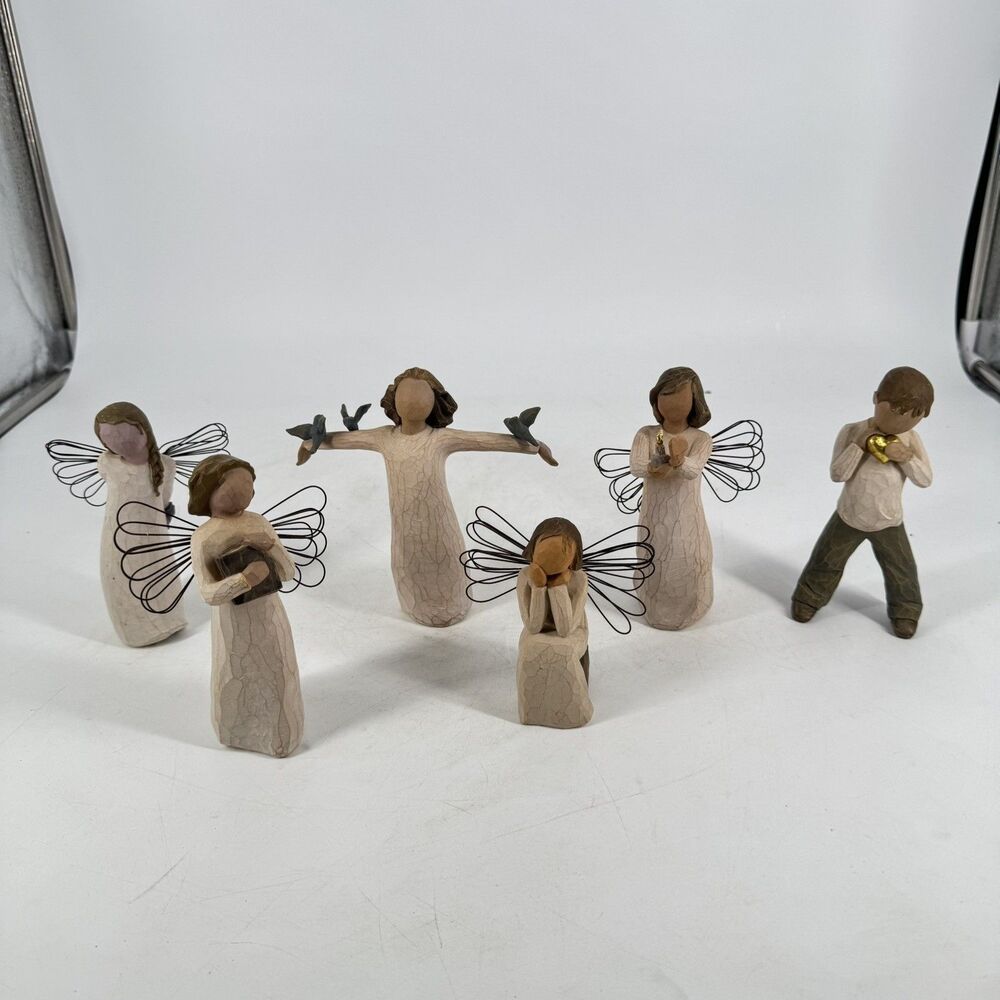 Willow Tree Susan Lordi DEMDACO Figurines Lot of 6 Angels Figures